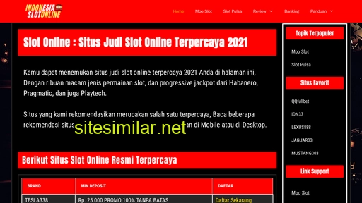 indonesiaslotonline.com alternative sites
