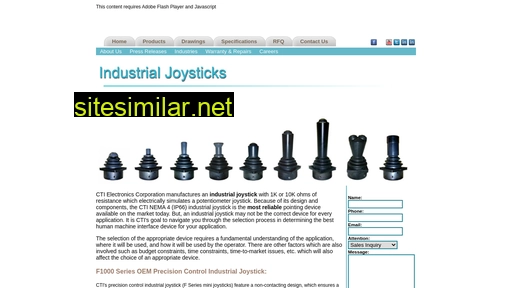 industrialjoysticks.com alternative sites