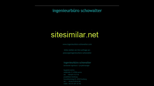 ingenieurbuero-schowalter.com alternative sites