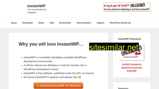 instantwp.com alternative sites