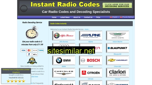 instant-radio-codes.com alternative sites