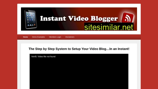 instantvideoblogger.com alternative sites