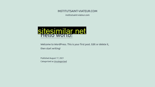 institutsaint-viateur.com alternative sites
