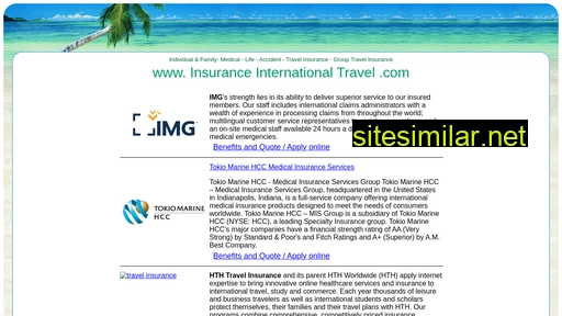 Insuranceinternationaltravel similar sites