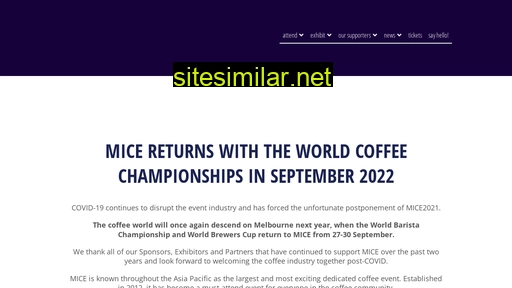 internationalcoffeeexpo.com alternative sites