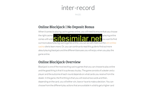 inter-record.com alternative sites
