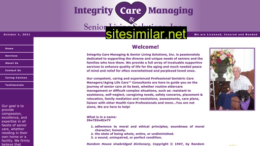 Integritycare4seniors similar sites
