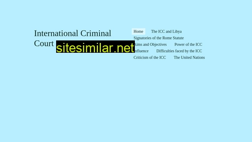 Internationalcriminalcourtnashie similar sites