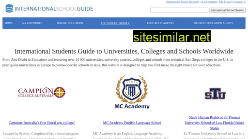 internationalschoolguide.com alternative sites