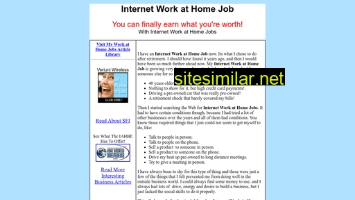 Internet-work-at-home-jobs similar sites