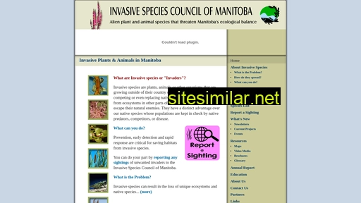 invasivespeciesmanitoba.com alternative sites
