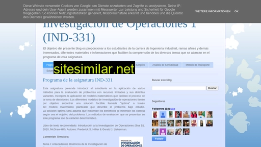 investigaciondeoperacionesind331.blogspot.com alternative sites