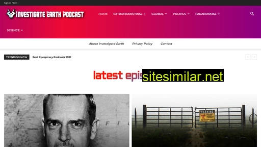 investigateearthpodcast.com alternative sites