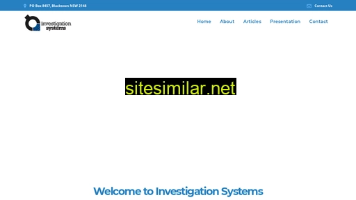 Investigationsystems similar sites
