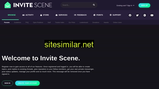 invitescene.com alternative sites