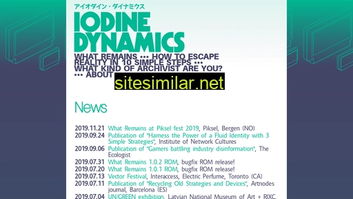 iodinedynamics.com alternative sites