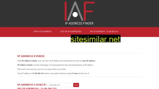 ip-address-finder.com alternative sites