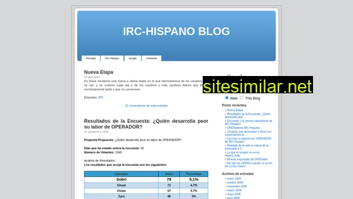 Irc-hispanoblog similar sites