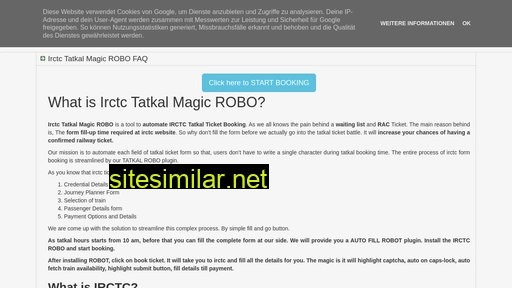 irctc-tatkal-magic-autofill-tool.blogspot.com alternative sites