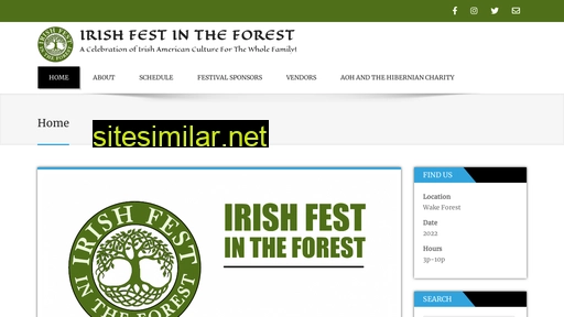 irishfestintheforest.com alternative sites