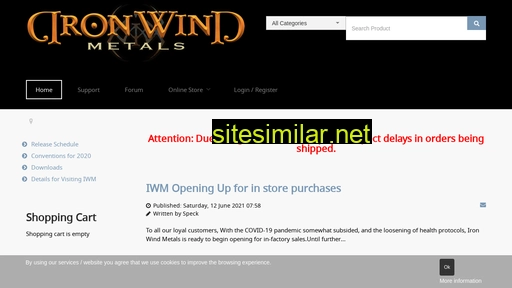 Ironwindmetals similar sites