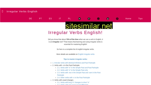 irregular-verbs-english.com alternative sites