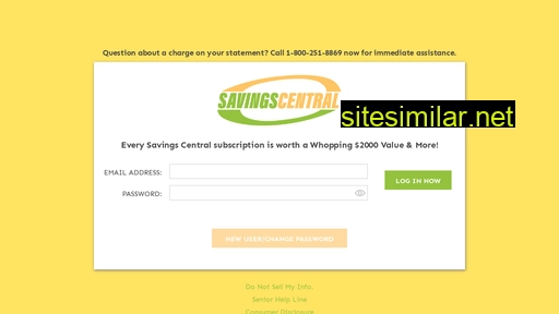 isavingscentral.onlinemembershipservices.com alternative sites