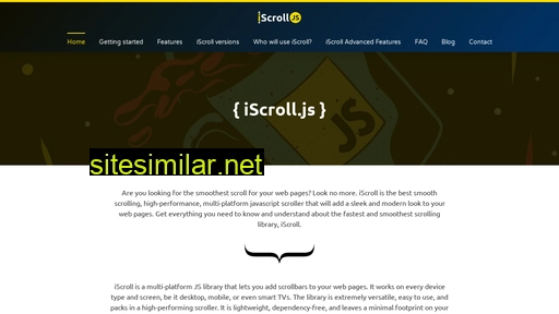 Iscrolljs similar sites