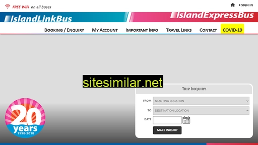 islandlinkbus.com alternative sites