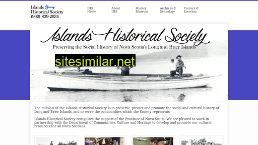 Islandshistoricalsociety similar sites