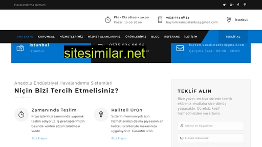 Istanbulhavalandirmaci similar sites