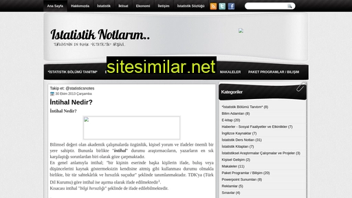 istatistiknotlarim.blogspot.com alternative sites