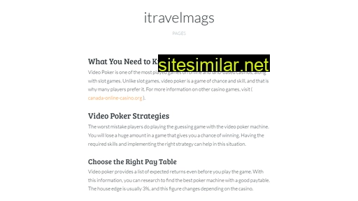 itravelmags.com alternative sites
