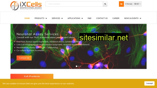 ixcellsbiotech.com alternative sites