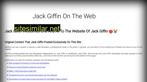 Jackgiffin similar sites