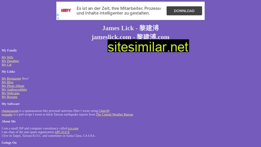 Jameslick similar sites