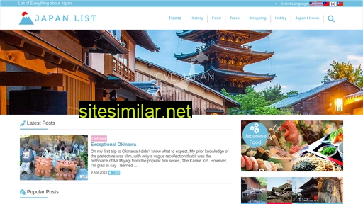 Japantourlist similar sites