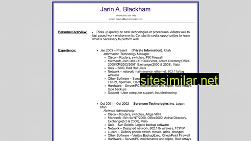 jarinblackham.com alternative sites
