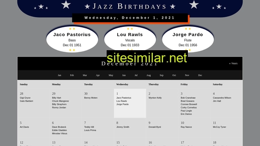 jazzbirthdaycalendar.com alternative sites