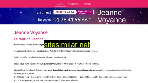 Jeanne-voyance similar sites