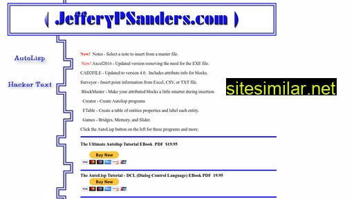 jefferypsanders.com alternative sites