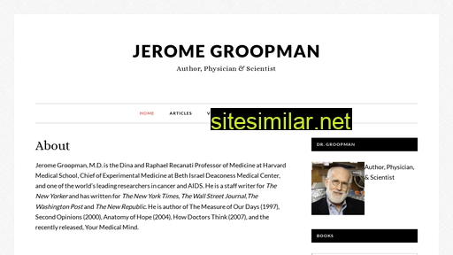 Jeromegroopman similar sites