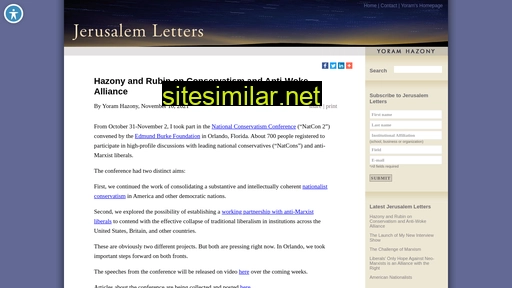 Jerusalemletters similar sites