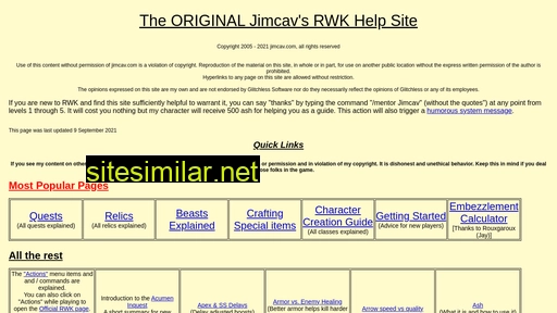 jimcav.com alternative sites