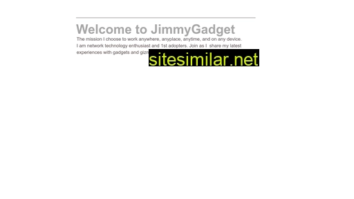 Jimmygadget similar sites