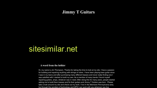 jimmytguitars.com alternative sites