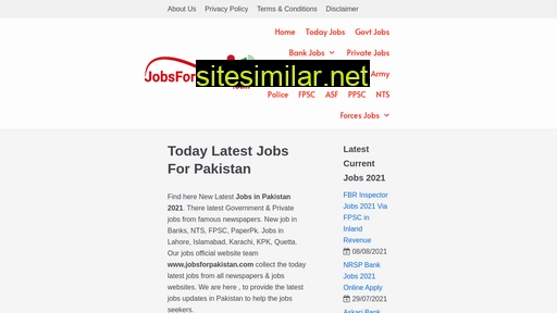 jobsforpakistan.com alternative sites