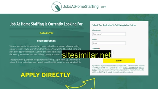 Jobsathome-staffing similar sites