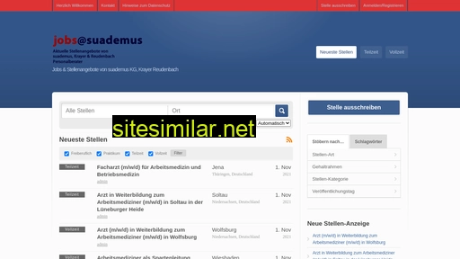 jobs.suademus.com alternative sites