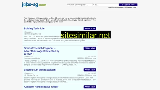 jobs-sg.com alternative sites